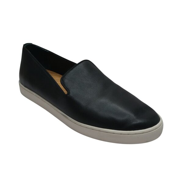 Birdies The Swift Black Leather Slip On Sneakers Loafers Womens 7 - Picture 1 of 13